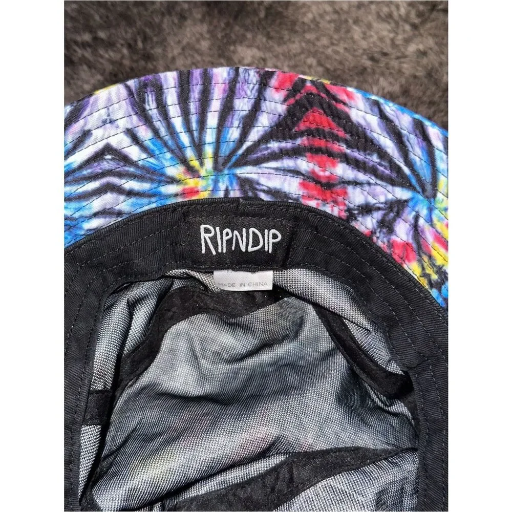 RIPNDIP Sunburst Lord Nermal Cotton Dyed Bucket Hat OS Indie Skater Grunge Beach